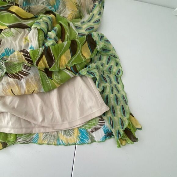 Bisou Bisou Y2K Halter Top Floral Whimsical Fairy Boho 70s Gypsy Hippie Large - Picture 6 of 13